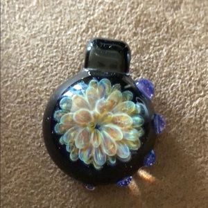 Beautiful hand blown glass pendant